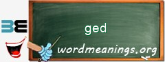 WordMeaning blackboard for ged